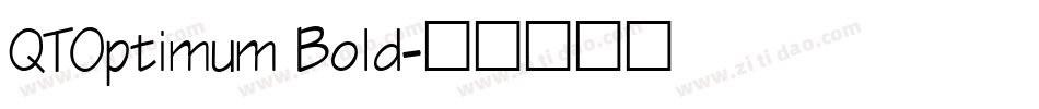 QTOptimum Bold字体转换